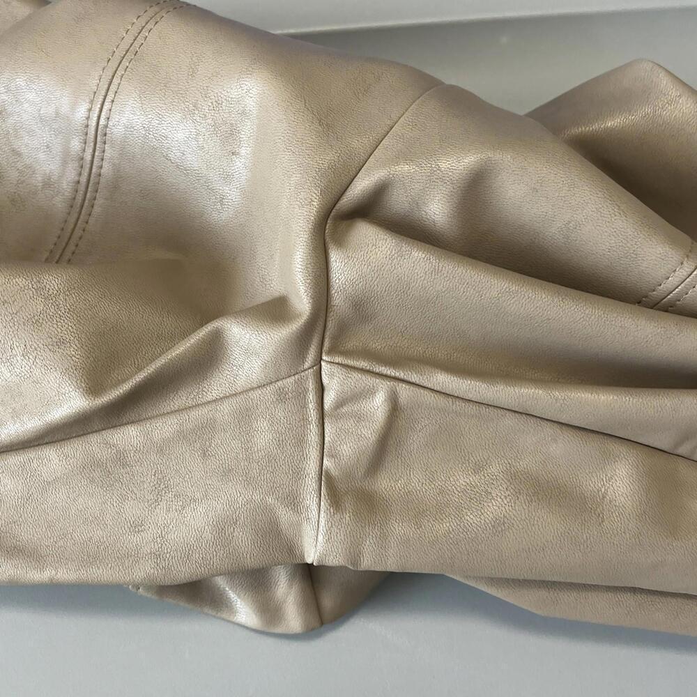 Aritzia Babaton Leather Slim Pant Tan Size 4 - Picture 11 of 11